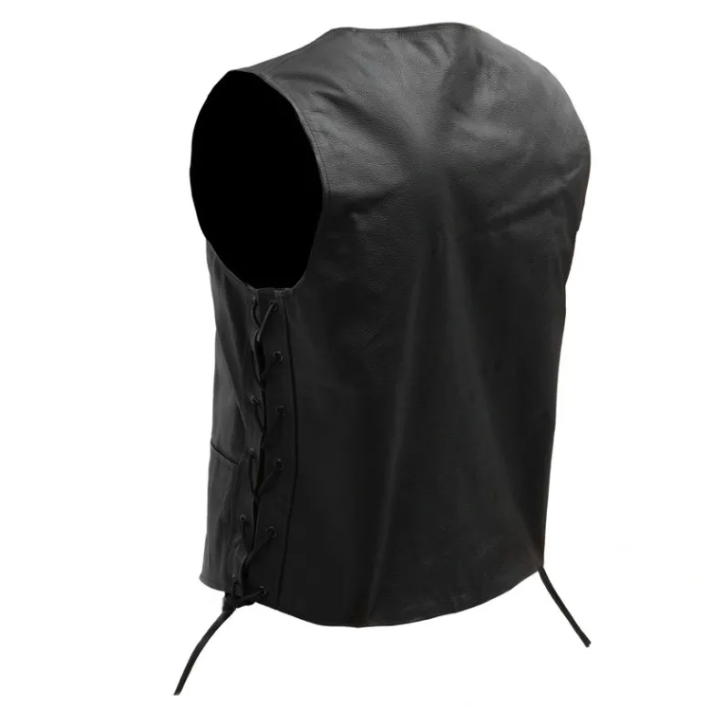 Kamizelka skórzana BROGER CLUBMAN BLACK czarny