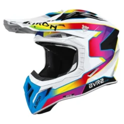 Kask cross AIROH AVIATOR ACE 2 SUNRISE SUNRISE GLOSS biały niebieski fioletowy żółty