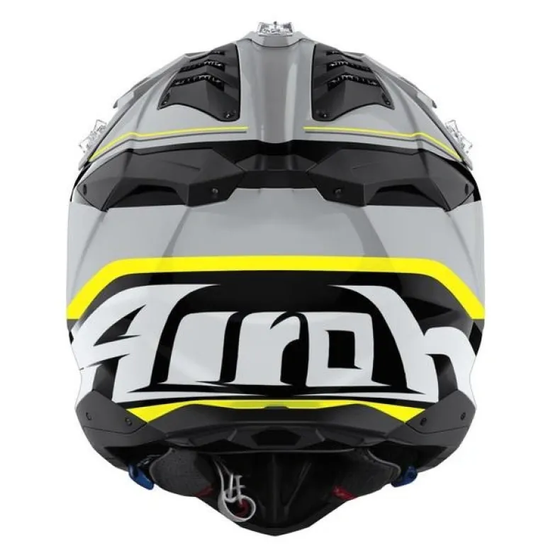 Kask cross AIROH AVIATOR 3 LEADER YELLOW GLOSS szary czarny żółty