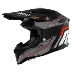 Kask cross AIROH AVIATOR 3 LEADER ORANGE MATT czarny szary pomarańczowy