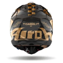 Kask cross AIROH AVIATOR 3 LEGEND CHROME GLOSS czarny złoty