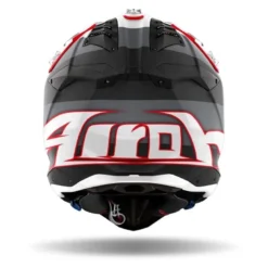 Kask cross AIROH AVIATOR 3 MONARCH GREY RED MATT szary czerwony biały
