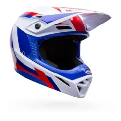 Kask cross BELL MX-10 MIPS DYNO RED WHITE biały czerwony niebieski