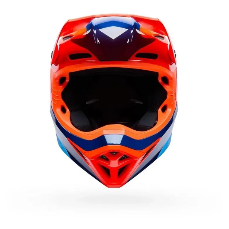 Kask cross BELL MX-10 MIPS WAVE ORANGE BLUE pomarańczowy niebieski