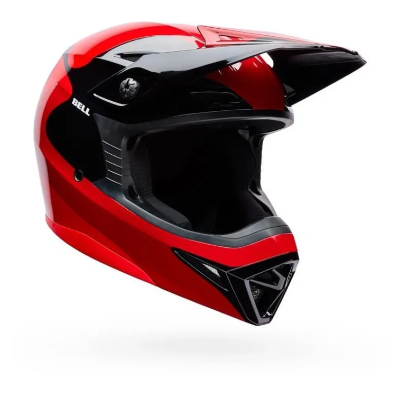Kask cross BELL MX-10 MIPS WAVE RED BLACK czerwony czarny