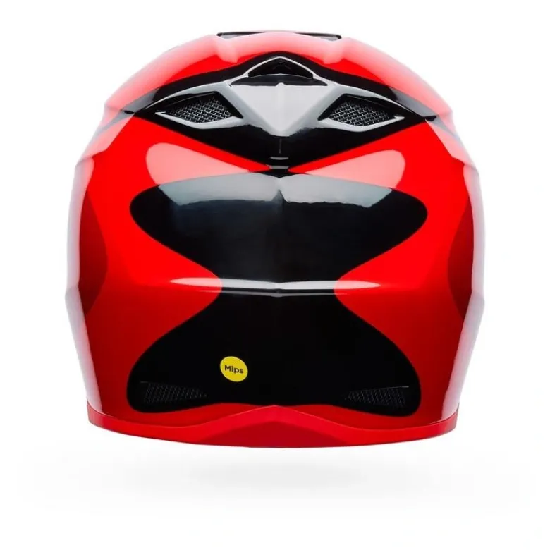 Kask cross BELL MX-10 MIPS WAVE RED BLACK czerwony czarny