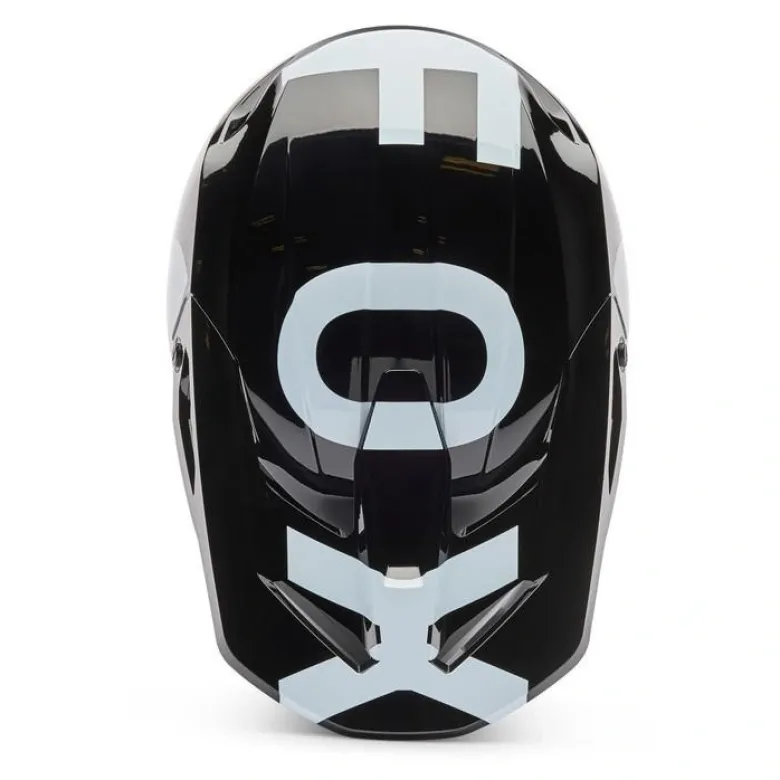 Kask cross dziecięcy FOX JUNIOR V1 SHIELD BLACK czarny