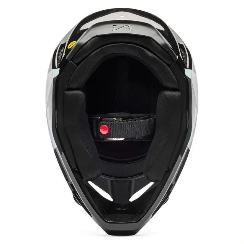 Kask cross dziecięcy FOX JUNIOR V1 SHIELD BLACK czarny