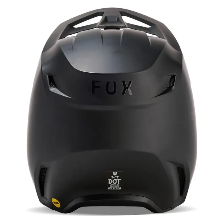 Kask cross dziecięcy FOX JUNIOR V1 SOLID BLACK MATT czarny mat