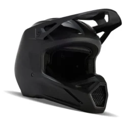 Kask cross dziecięcy FOX JUNIOR V1 SOLID BLACK MATT czarny mat