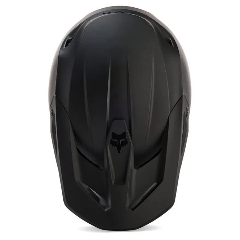 Kask cross dziecięcy FOX JUNIOR V1 SOLID BLACK MATT czarny mat