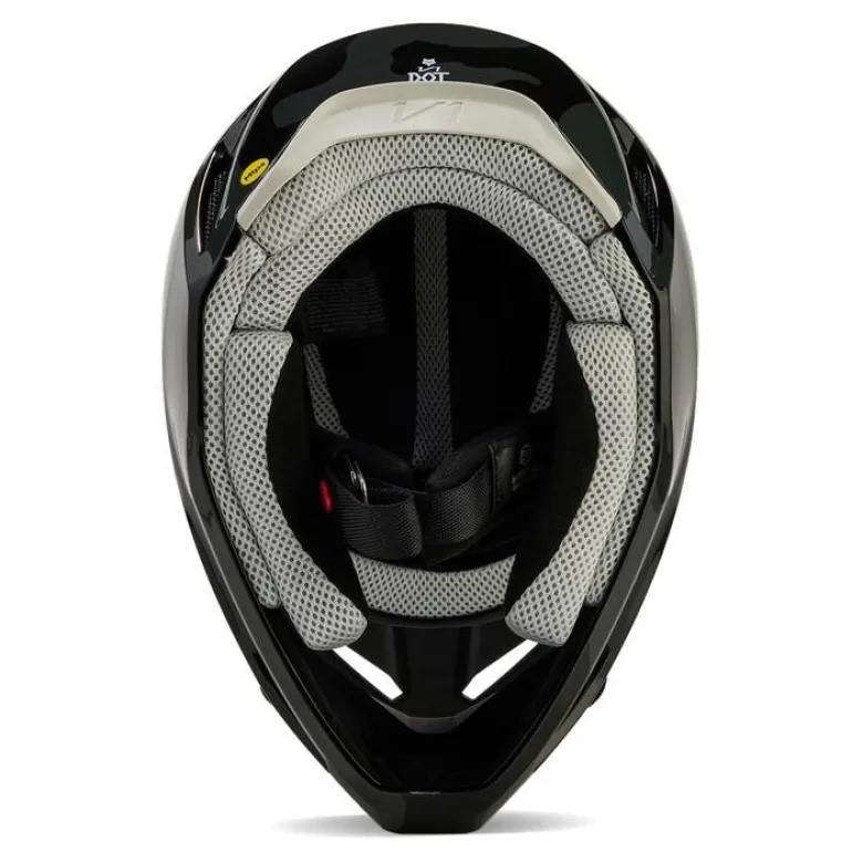 Kask cross dziecięcy FOX JUNIOR V1 BNKR BLACK CAMO czarny szary