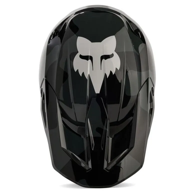 Kask cross dziecięcy FOX JUNIOR V1 BNKR BLACK CAMO czarny szary