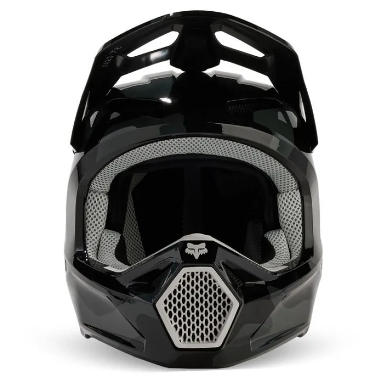 Kask cross FOX V1 BNKR BLACK CAMO czarny szary