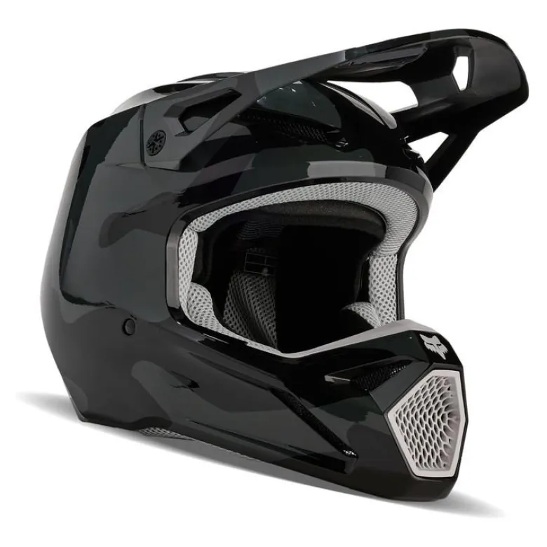Kask cross FOX V1 BNKR BLACK CAMO czarny szary