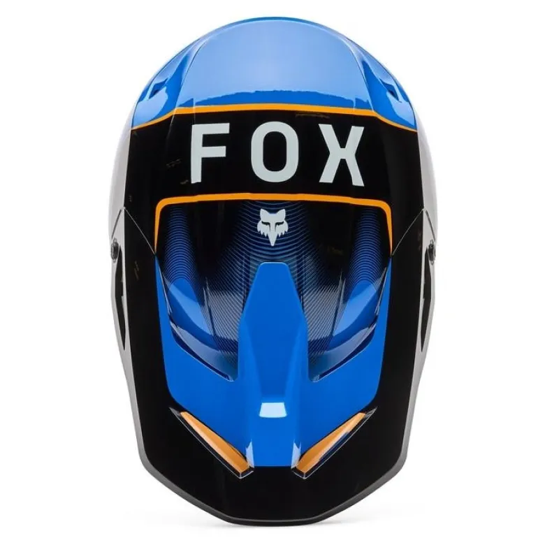 Kask cross FOX V1 COLLECT BLUE niebieski pomarańczowy