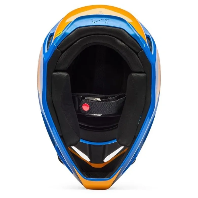 Kask cross FOX V1 COLLECT BLUE niebieski pomarańczowy