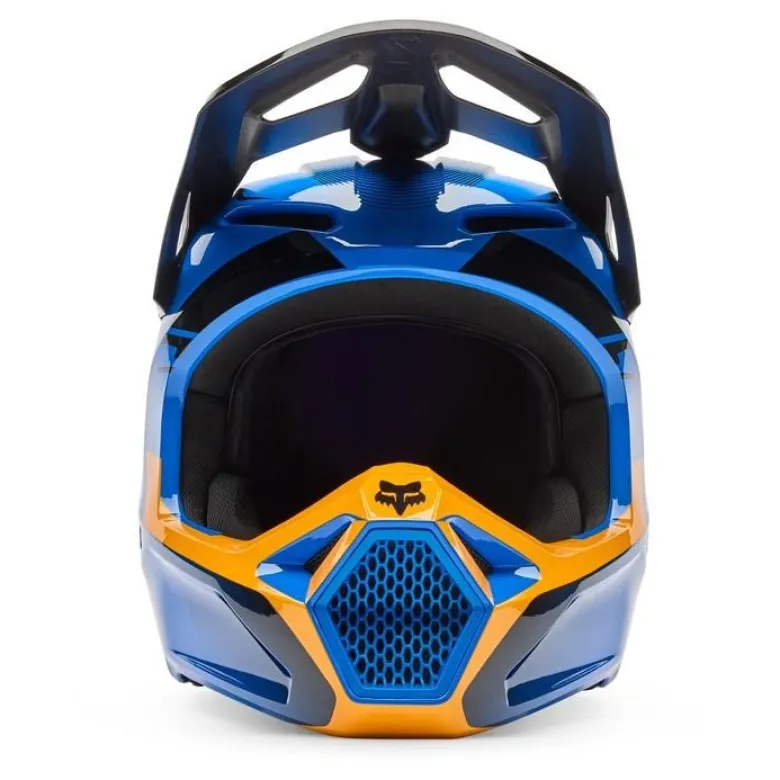 Kask cross FOX V1 COLLECT BLUE niebieski pomarańczowy