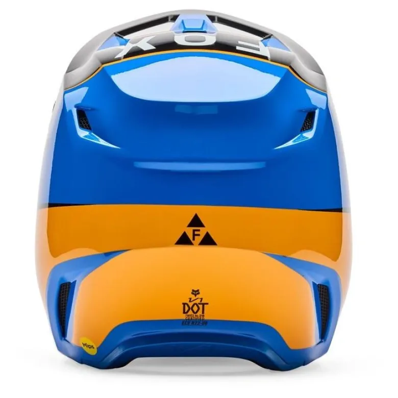 Kask cross FOX V1 COLLECT BLUE niebieski pomarańczowy