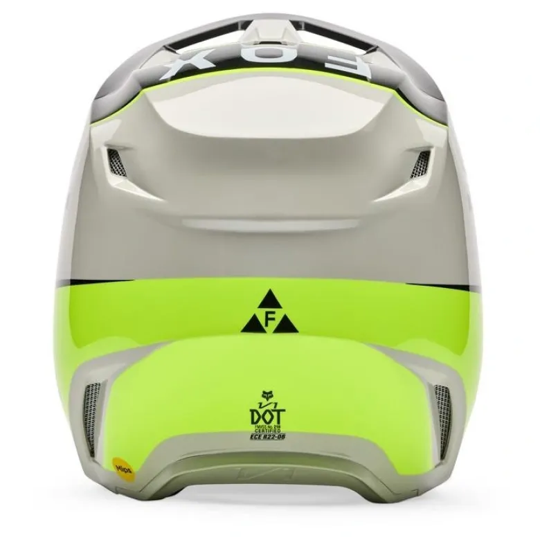 Kask cross FOX V1 COLLECT GREY/YELLOW szary żółty fluo