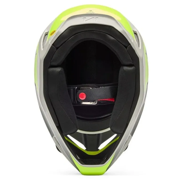 Kask cross FOX V1 COLLECT GREY/YELLOW szary żółty fluo