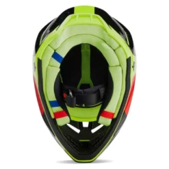 Kask cross FOX V3 REVISE RED/YELLOW żółty fluo czerwony czarny
