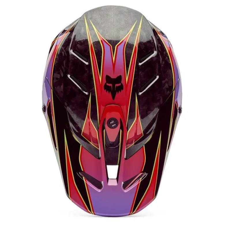 Kask cross FOX V3 RS CANVAS RED czerwony