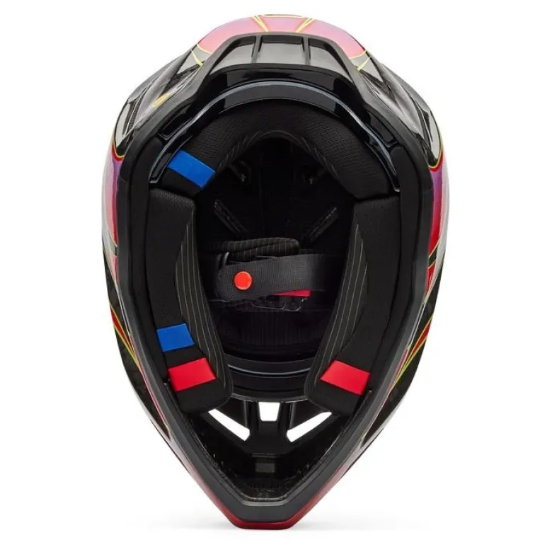 Kask cross FOX V3 RS CANVAS RED czerwony