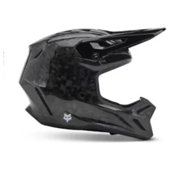 Kask cross FOX V3 RS CARBON SOLID BLACK czarny