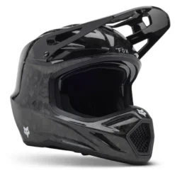 Kask cross FOX V3 RS CARBON SOLID BLACK czarny