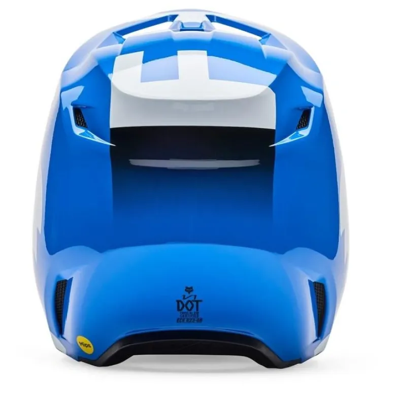 Kask cross FOX V1 SHIELD BLUE niebieski biały