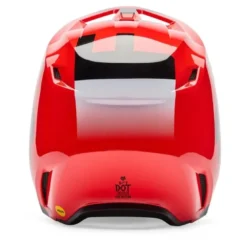 Kask cross FOX V1 SHIELD FLUO RED czerwony fluo czarny