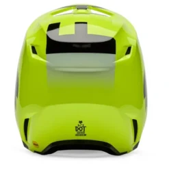 Kask cross FOX V1 SHIELD FLUO YELLOW żółty fluo czarny