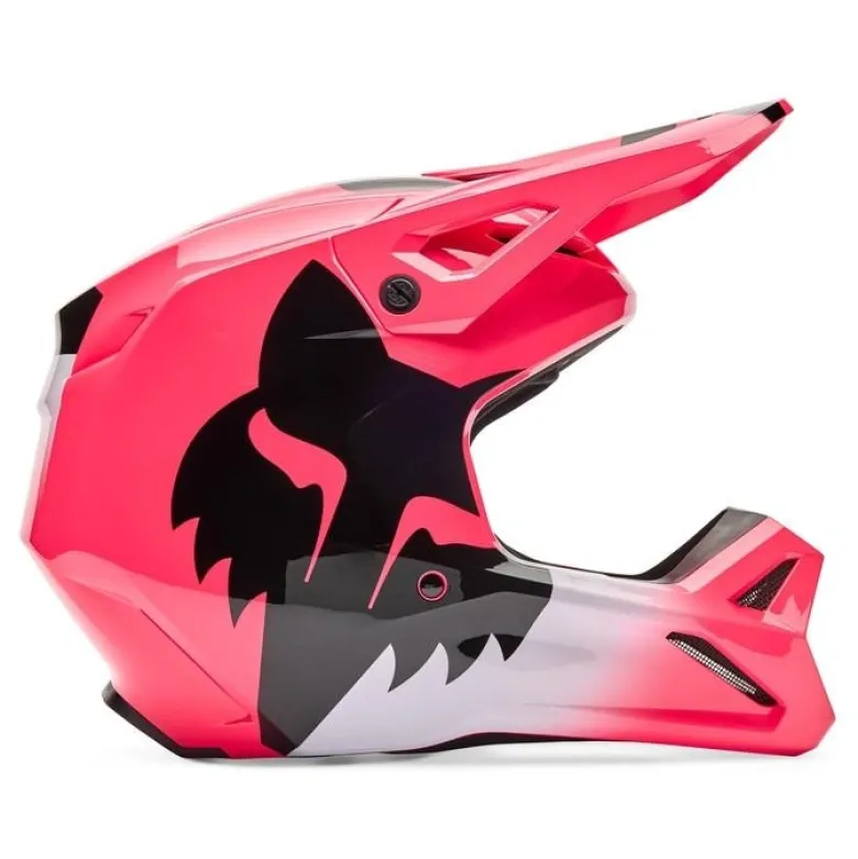 Kask cross FOX V1 SHIELD PINK różowy czarny