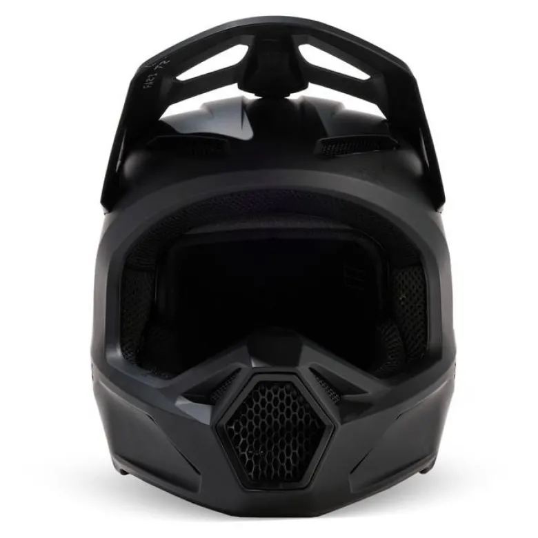 Kask cross FOX V1 SOLID BLACK MATT czarny mat