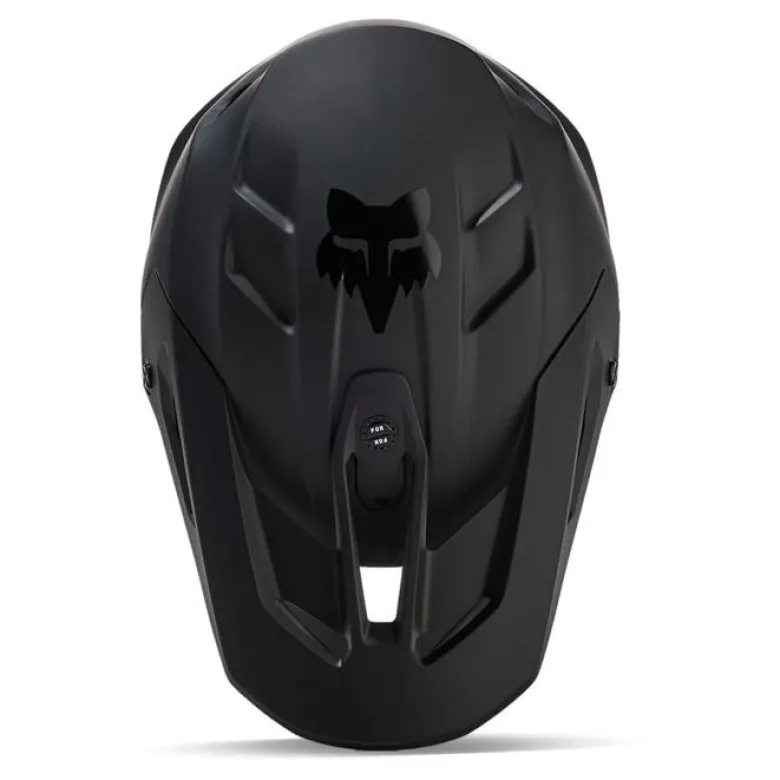 Kask cross FOX V3 SOLID BLACK MATT czarny mat