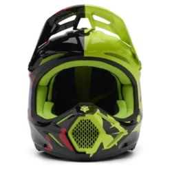 Kask cross FOX V3 THROTTLE FLUORESCENT YELLOW żółty fluo