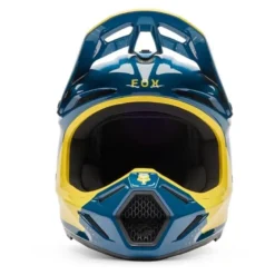 Kask cross FOX V3 TINE TWILIGHT niebieski żółty