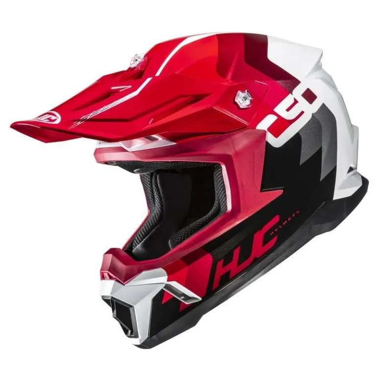 Kask cross HJC C50 PRIMAL RED/WHITE czerwony biały