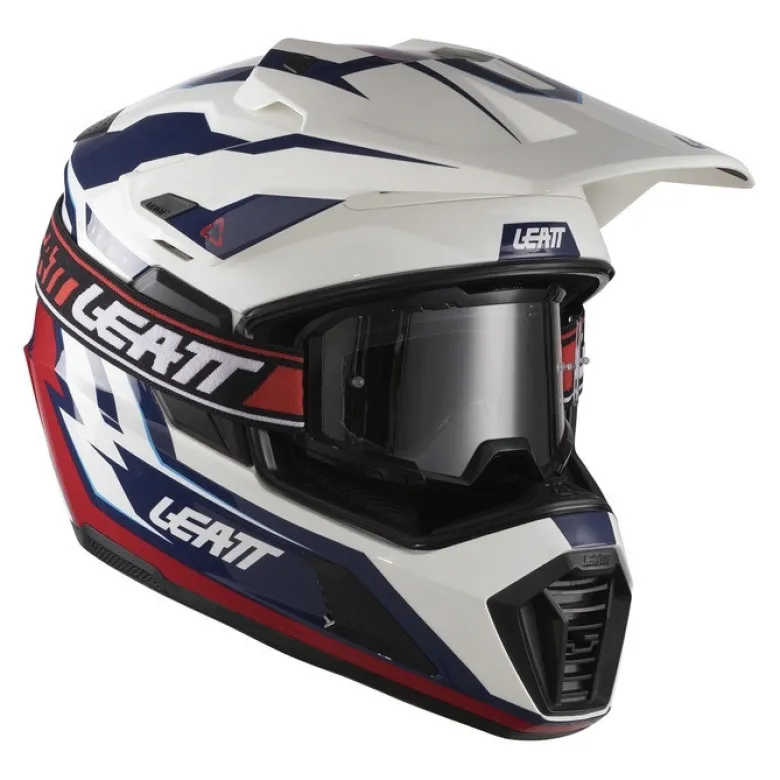 Kask cross z goglami LEATT ADV 7.5 ROYAL BLUE/RED niebieski czerwony