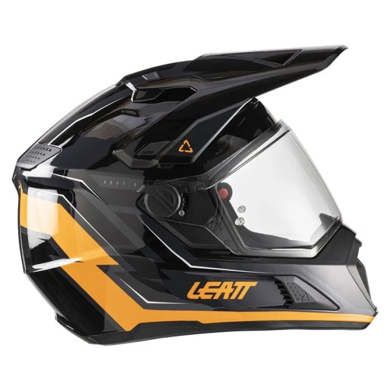 Kask cross z goglami LEATT ADV 7.5 BLACK/ORANGE czarny pomarańczowy