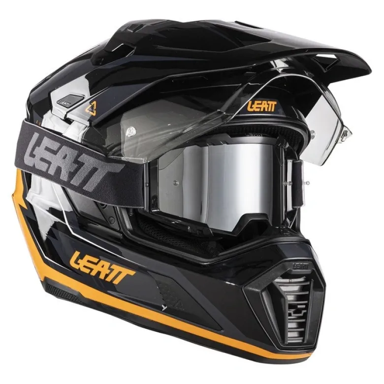 Kask cross z goglami LEATT ADV 7.5 BLACK/ORANGE czarny pomarańczowy