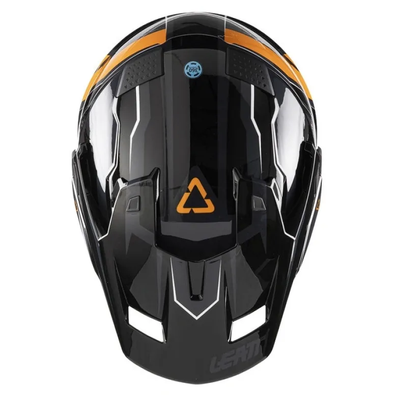 Kask cross z goglami LEATT ADV 7.5 BLACK/ORANGE czarny pomarańczowy