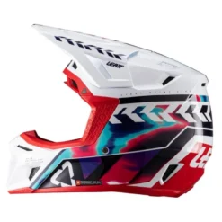 Kask cross z goglami LEATT KIT MOTO 8.5 ROYAL BLUE/RED niebieski czerwony