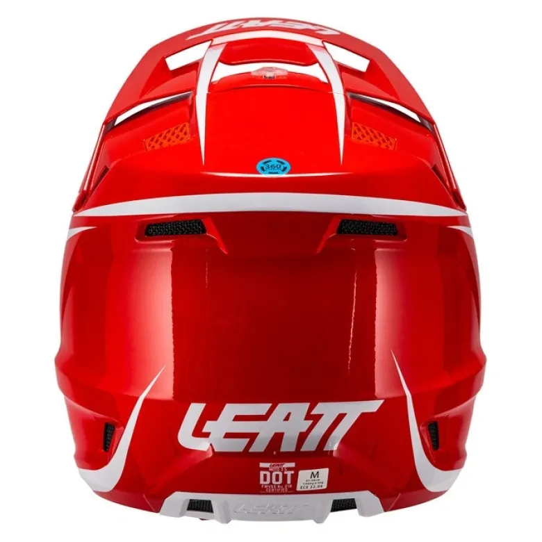 Kask cross z goglami LEATT KIT MOTO 3.5 RED czerwony