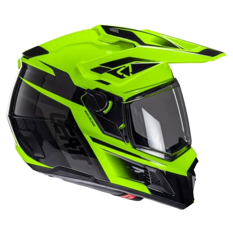 Kask cross z goglami LEATT KIT ADV 8.5 V25 HI-VIZ żółty fluo czarny