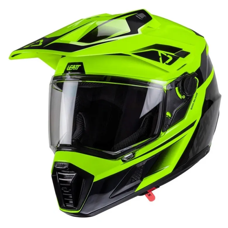 Kask cross z goglami LEATT KIT ADV 8.5 V25 HI-VIZ żółty fluo czarny