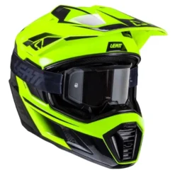 Kask cross z goglami LEATT KIT ADV 8.5 V25 HI-VIZ żółty fluo czarny