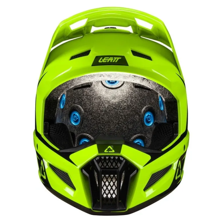 Kask cross z goglami LEATT KIT MOTO 3.5 NEON YELLOW żółty fluo