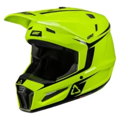 Kask cross z goglami LEATT KIT MOTO 3.5 NEON YELLOW żółty fluo
